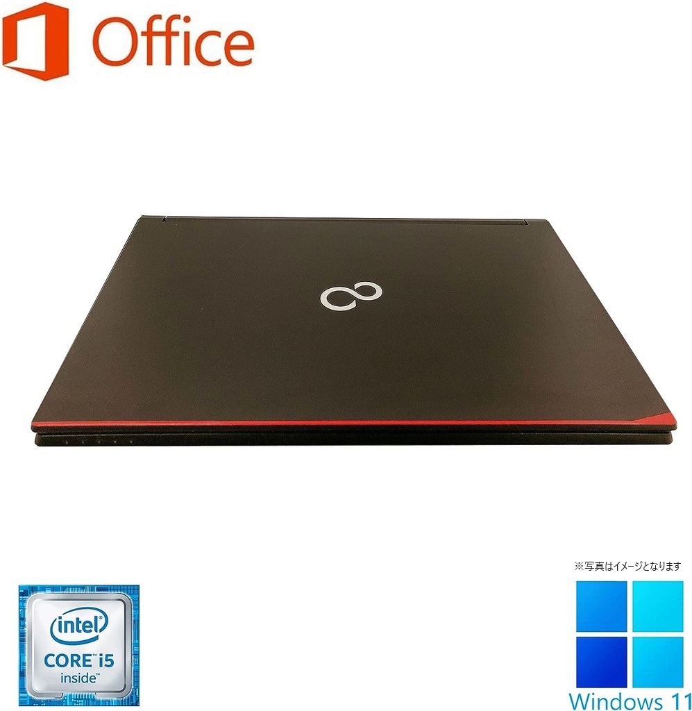富士通 中古ノートPC A576 or A577 15.6型/10キー/MS Office H&B 2019/Win 11 Pro